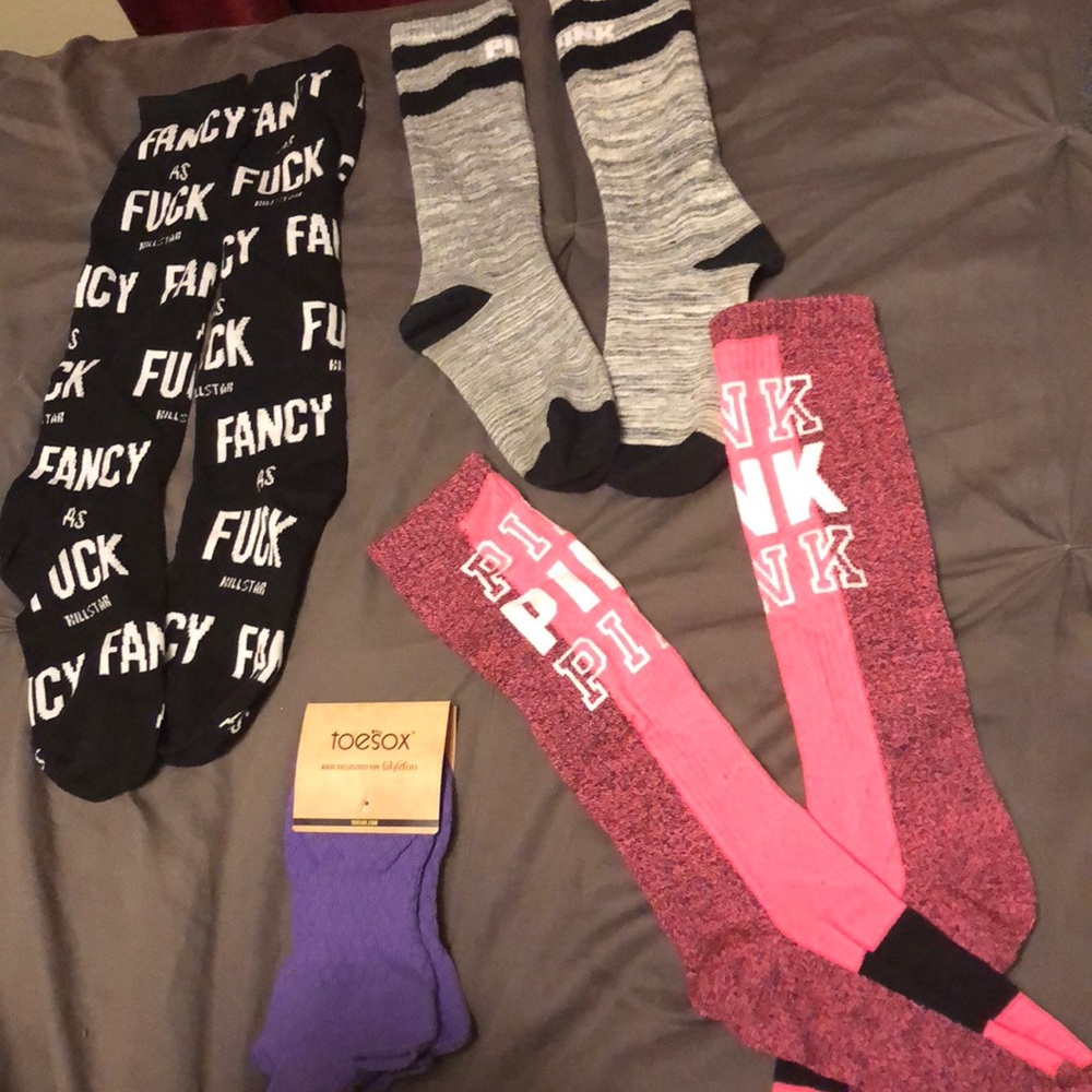 Brand new socks (Pink,Hillstar,Toesox)